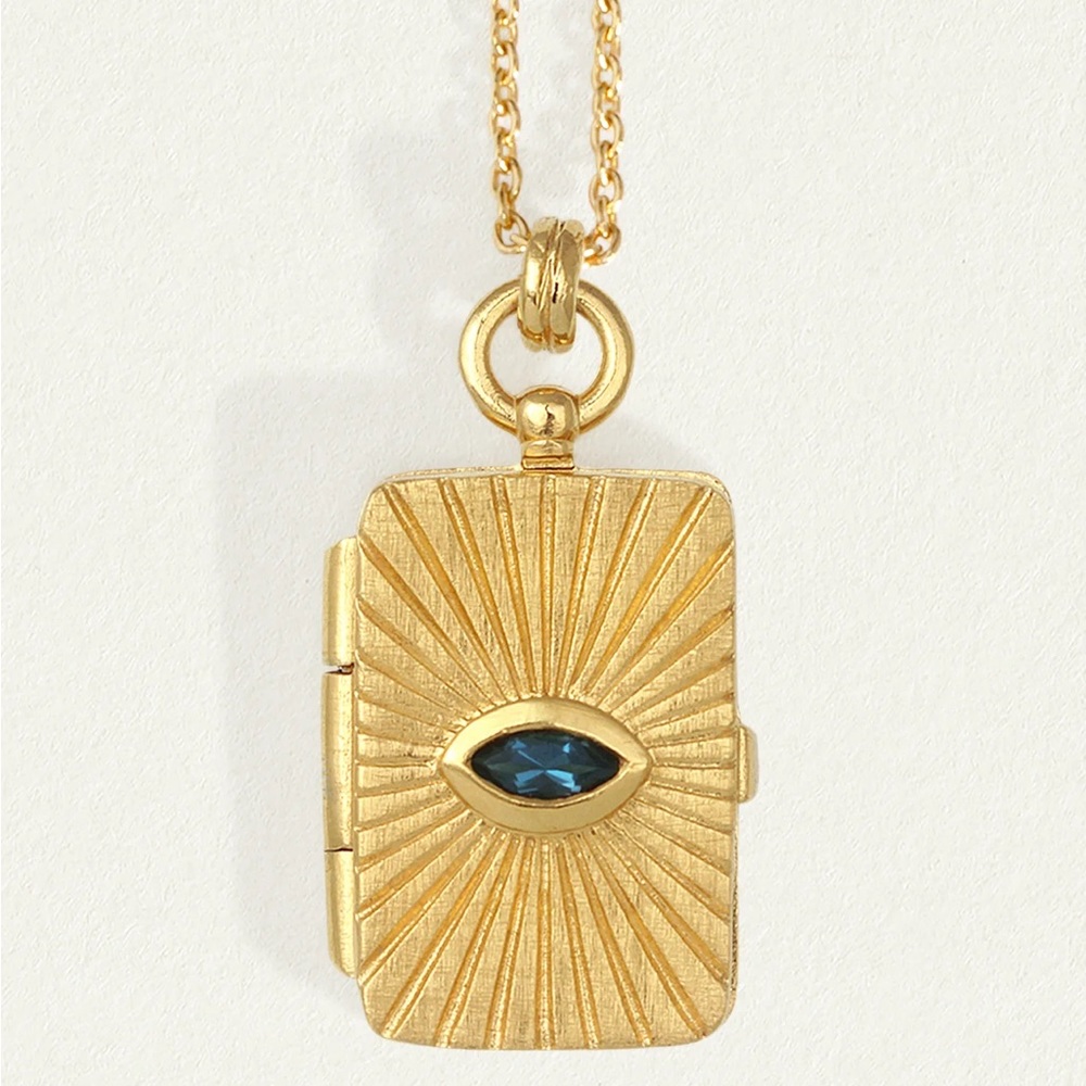 Child of Wild LIMITED EDITION Meri Locket Necklace Gold Vermeil 16 inch